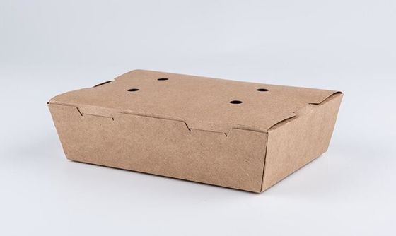 Rechthoekig Beschikbaar Kraftpapier-Document Lunchvakje, 1450ml-popcornkip boxx