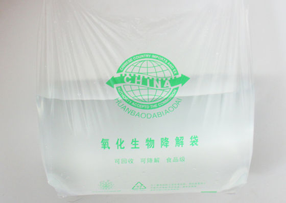 EN13432 18x58cm Duurzame Biologisch afbreekbare Beschikbare Plastic T-shirt het Winkelen Zak