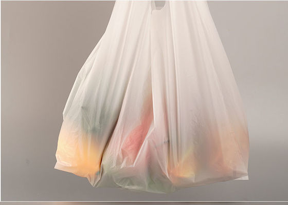 14x50cm de Witte Biologisch afbreekbare Plantaardige Beschikbare Plastic Zak van de Fruitt-shirt