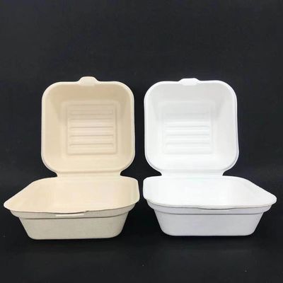3 deel Natuurlijke Tarwe Biologisch afbreekbaar Straw Lunch Bento Box Disposable