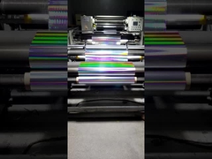 18um holografische Bopp-kleur Glitterfilm, horizontale lichtpijler BOPP-film voor geneesmiddelenverpakkingen