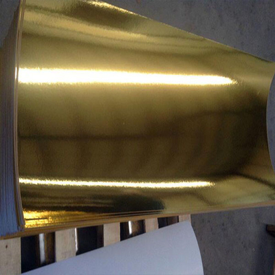 Zilveren en gouden folie papier Voedselverpakkingspapier Aluminiumfolie ondersteund papier