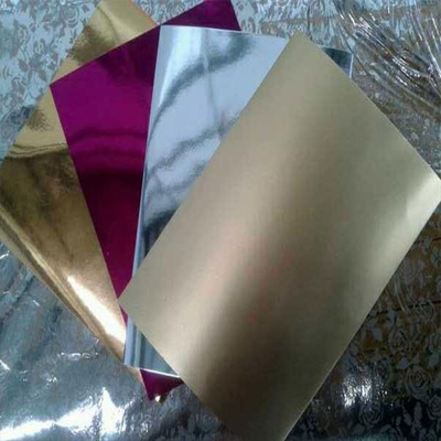 Zilveren en gouden folie papier Voedselverpakkingspapier Aluminiumfolie ondersteund papier