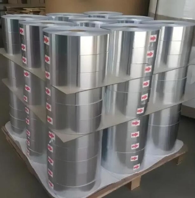 Glanzend zilvergoud gemetalliseerd composietpapier Aluminiumplatingpapier voor sigarettendoos