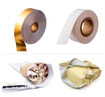 Voedseldrukverpakking Aluminiumfolie, 75gm Goedkoop zilveren boterverpakkingspapier te koop