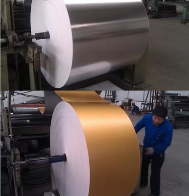 PET-aluminiumcoating papier / metaalgoud / zilveren papier film en papierplaatplaten (250gm-450gm)