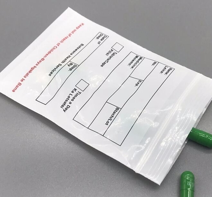 Dubbele zak rits transparante verpakkingsfolie milieuvriendelijk Plastic Liquid Bio Hazard Bio Hazard Medisch PE Pathologische zegelzak