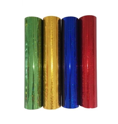Kleur rood gemetalliseerde Mylar film, zilver goud gemetalliseerde pet film 12mic voor laminaat in papier en doos voering