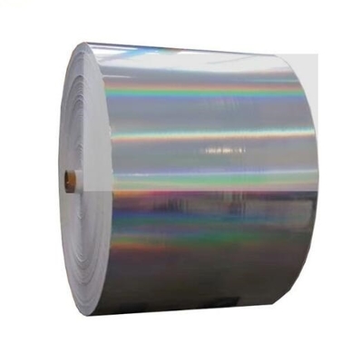 Metalliseerde regenboog holografische papierplaat / rol voor UV-printing en verpakkingspapier