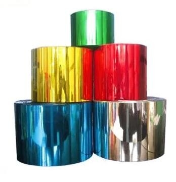 Printing Transparent Candy Wrapping PVC Twist Film With Rainbow Iridescent Colors Voor snoepverpakkingswrapper