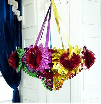 Kerstfeest Pull Strips, Decoratieve Pull Strips, PVC Kleur Bloem
