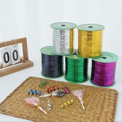 Bloemenband draad, voedsel verpakking stropdas rol, kleurrijke cadeau verzegel touw 300,400 meter goud en zilver stropdas