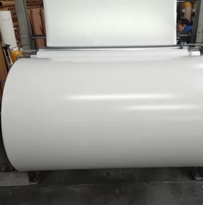 Wit Vaste kleur Wit PU-foliepapier voor de achterkant van multiplex en MDF-platen Decoratief papier voor meubels