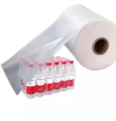 Biologisch afbreekbare warmte-krimpfilmrol PE-krimpfilm voor glazen flessen Bierdranken Drinkwater Krimpbare wrap
