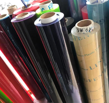Groothandel PVC kleur doorzichtige plastic film zachte film pvc doorzichtige rolfilm