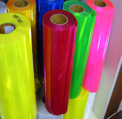 PVC zachte lijm Doorzichtige film Gekleurde PVC Gefrostte kleur Glanzende lijm PVC-film
