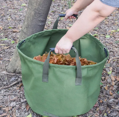 Tuingrasbladtuin Afvalzak Reinig Tarp Container Tote Tuinbouw vuilnis Herbruikbare zware doek Stoffen verzamelzak