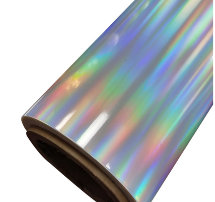 18um holografische Bopp-kleur Glitterfilm, horizontale lichtpijler BOPP-film voor geneesmiddelenverpakkingen