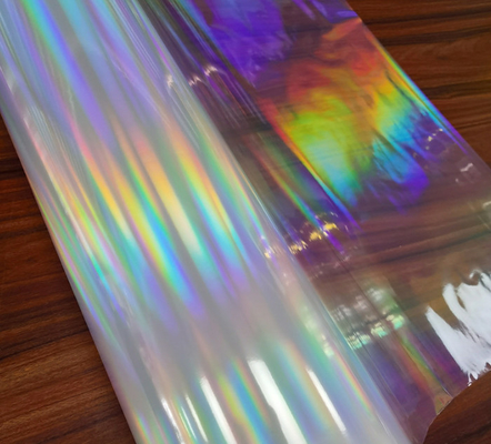 18um holografische Bopp-kleur Glitterfilm, horizontale lichtpijler BOPP-film voor geneesmiddelenverpakkingen