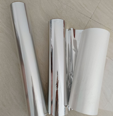 PET gealuminiseerde film vacuüm gealuminiseerde cpp film matte film licht aluminium dubbele corona 12um