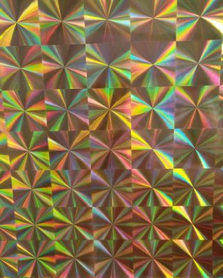 12mic PET/17mic bopp holografische gemetalliseerde basiskleding