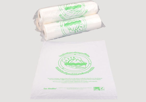 52*65cm PLA PBAT Plastic Zak van het maïszetmeel de Biologisch afbreekbare Vlakke Ononderbroken Broodje