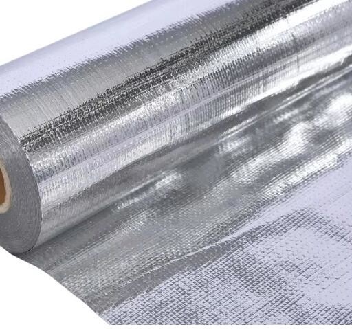 Eenvoudig of dubbel reflecterend geweven weefsel Aluminiumfolie ondersteund Geweven weefsel Warmte-isolatie