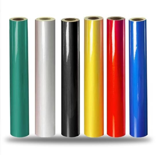 Laserfilm zelfklevend groen,blauw,zwart PVC-lettering Printing Transfer Packaging Roll Material Film