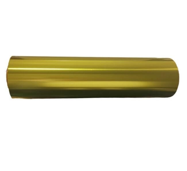 Glanzende polyester-goudgealuminiseerde film, PET-goudfilm voor kunstwerk en gelamineerd papier