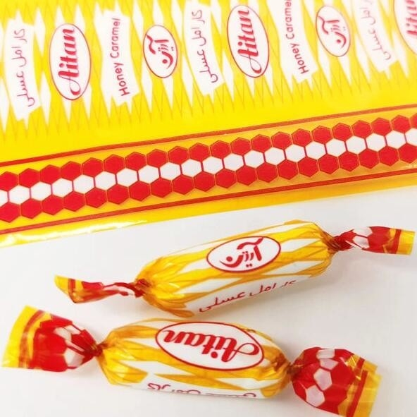 Printing Transparent Candy Wrapping PVC Twist Film With Rainbow Iridescent Colors Voor snoepverpakkingswrapper