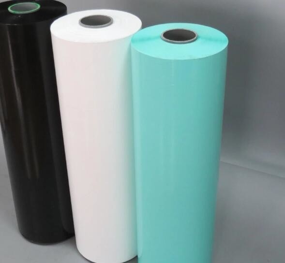 PE-plastic zwart-wit-groen silagefolie voor landbouwrol- en vierkantbaler