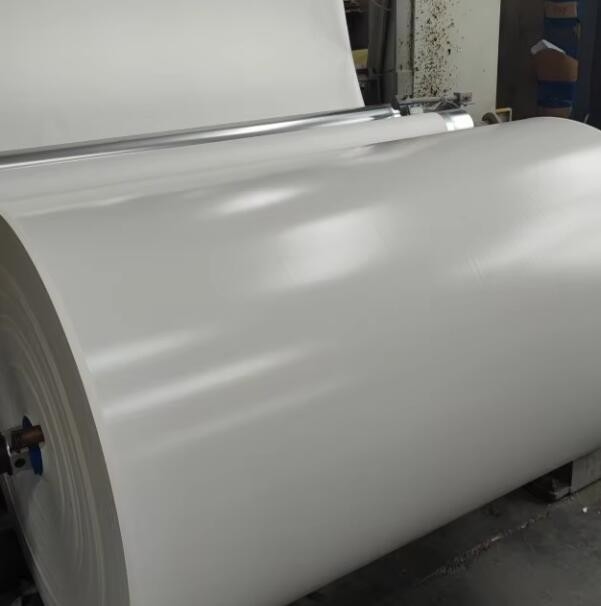 Wit Vaste kleur Wit PU-foliepapier voor de achterkant van multiplex en MDF-platen Decoratief papier voor meubels
