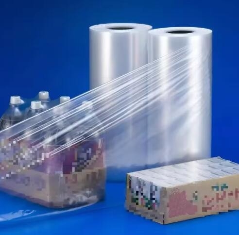 Biologisch afbreekbare warmte-krimpfilmrol PE-krimpfilm voor glazen flessen Bierdranken Drinkwater Krimpbare wrap