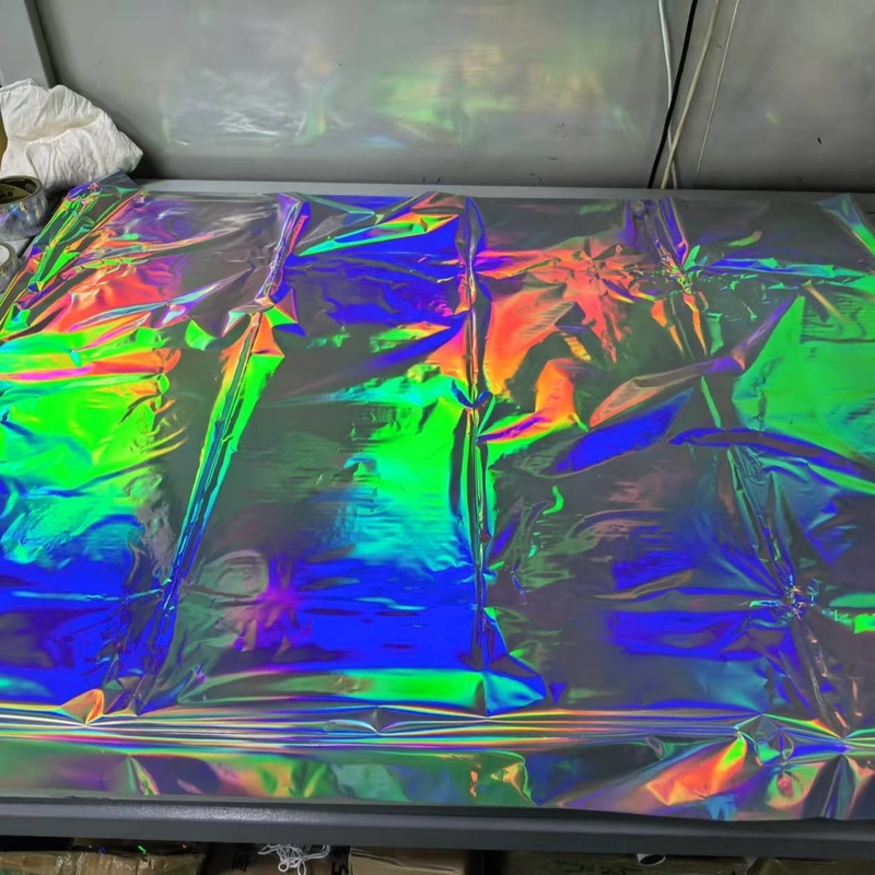 Gewone regenbooglaserfolie, BOPP-laserfolie zonder platen lichtkolom dekking lichtfolie verpakkingsfolie